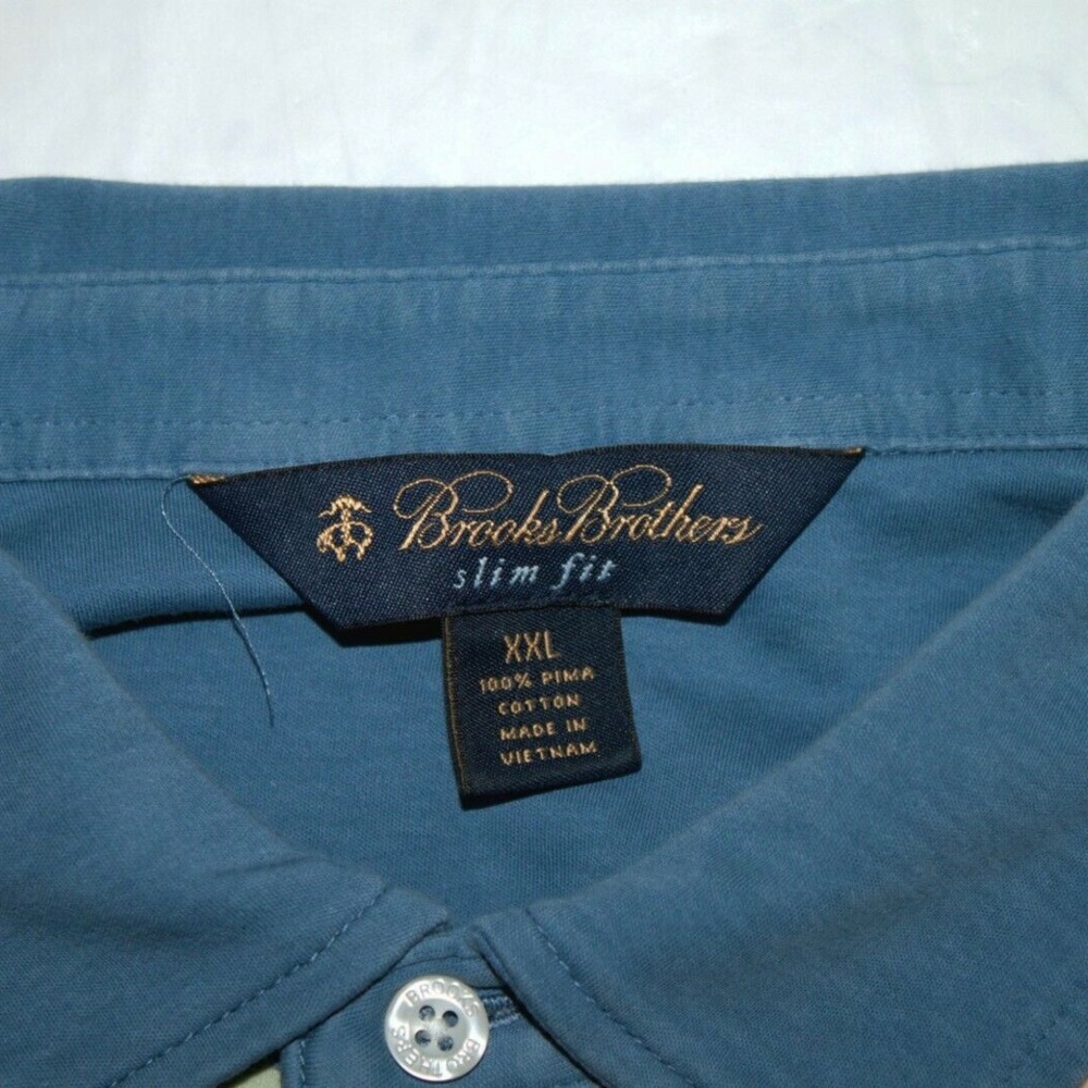 Brooks Brothers Mens Slim Fit Short Sleeve Polo Fl - Picture 2 of 5